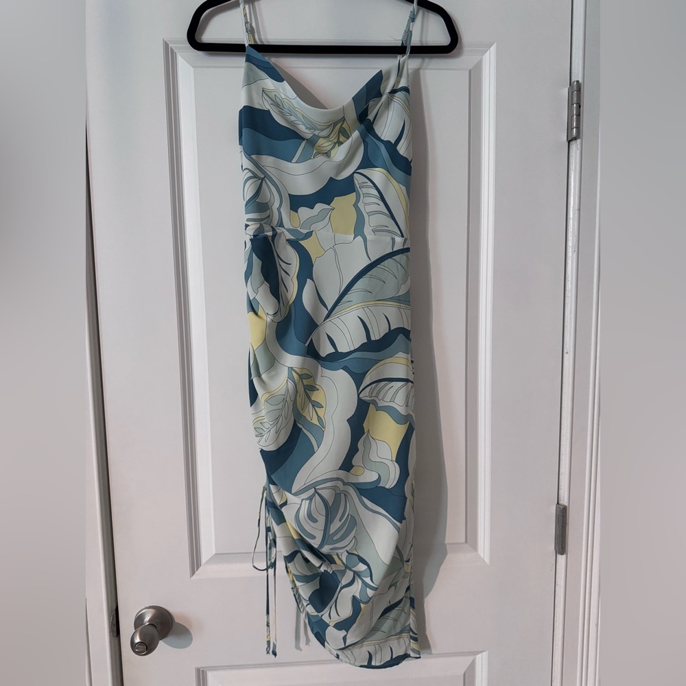 Forever 21 Blue and White Slip Dress